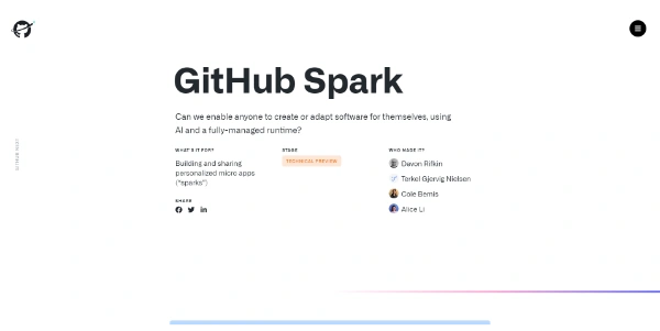 GitHub Spark AI