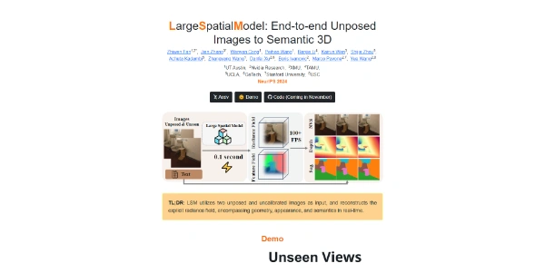 Large Spatial Model LSM AI