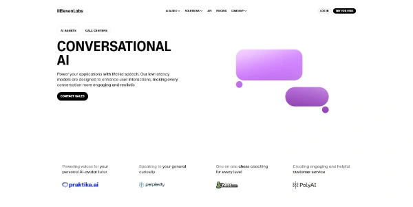 Conversational AI Agents Elevenlabs