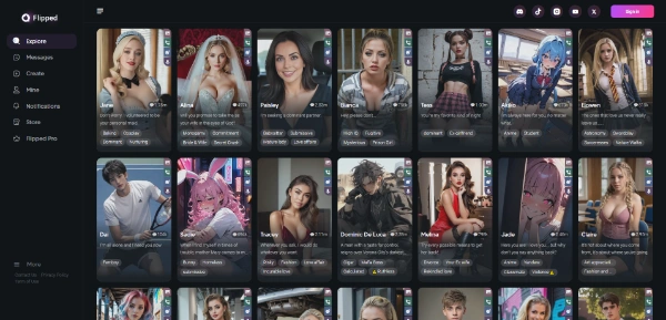 Flipped.Chat AI Dating and AI Girlfriend Chat