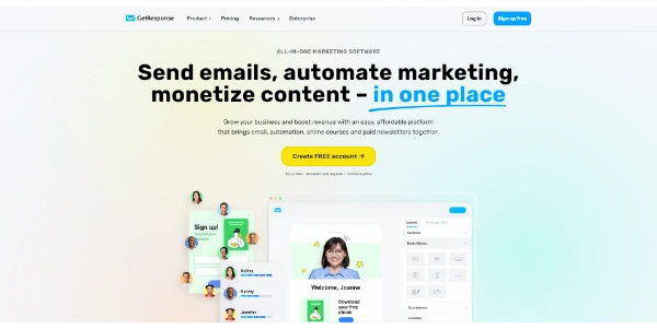 GetResponse automate email marketing