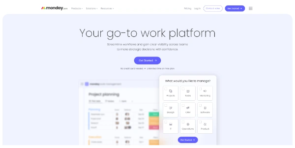 Monday AI Work Platform