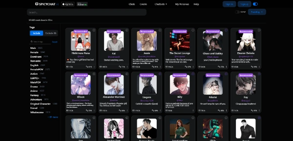 Spicychat.ai NSFW AI Chatbot & Roleplay
