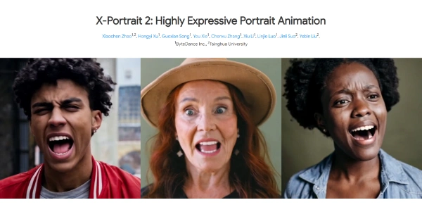 X-Portrait 2 Expressive Portrait Animation ByteDance