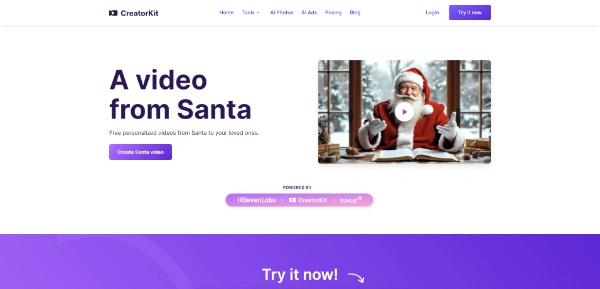 AI Santa Video