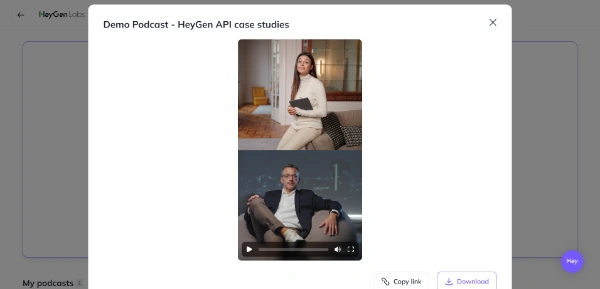 Heygen AI Podcast Video Creator