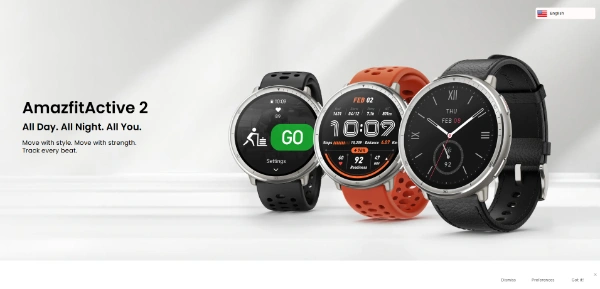 Amazfit Active 2 watch AI