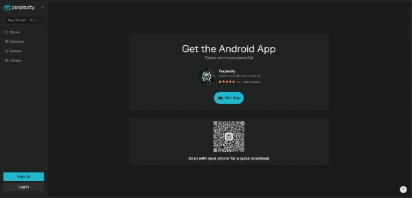 Perplexity Assitant AI Mobile