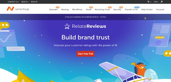 Namecheap RelateReviews AI