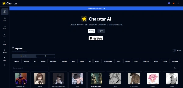 Charstar Chat with virtual Characters