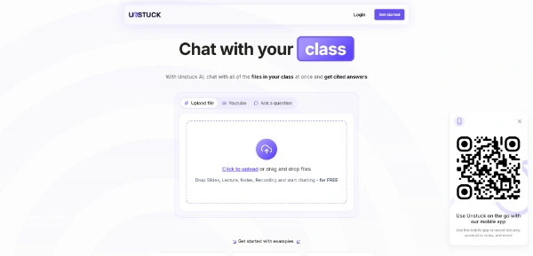 Unstuck AI chat with files