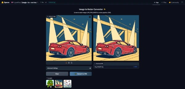 Image To Vector AI Open Source HF