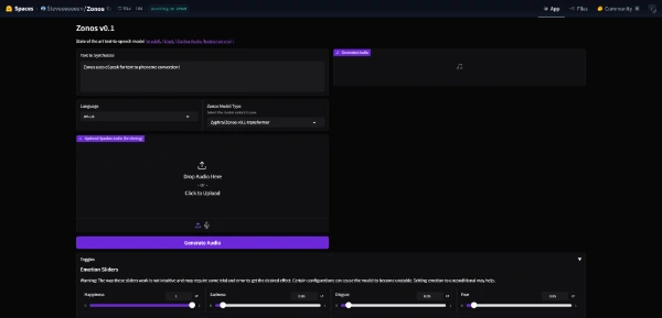 Zonos AI text-to-speech TTS Open Source & Free