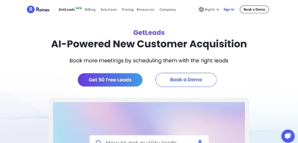 Rainex GetLeads AI marketing