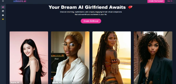 uDesireAI girlfriend