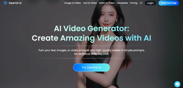deevid ai video generator