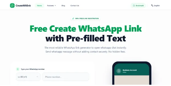 WhatsApp link generator