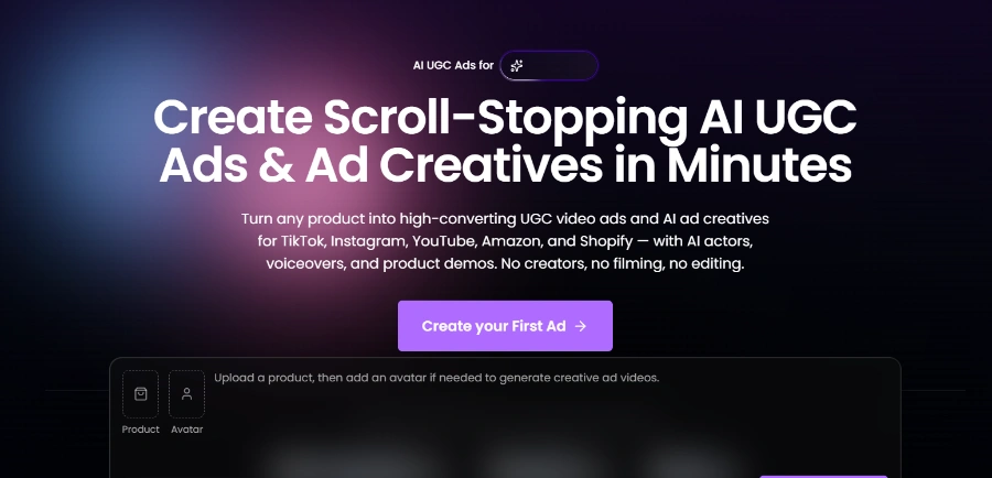ai ugc ads AI Generator