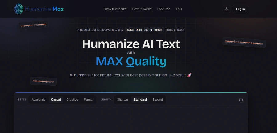 Humanize Max AI Humanizer
