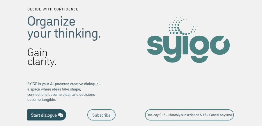 SYiGO AI Chatbot Personal Development