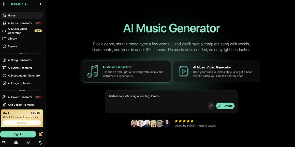 BeMusic AI