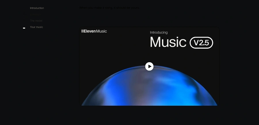 Elevenlabs Music v2.5