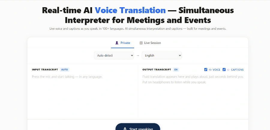 LiveTranslate AI Translation