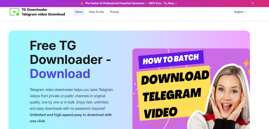 Telegram Video Downloader AI Marketing