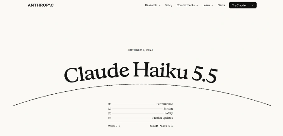 Haiku 5.5 by Anthropic